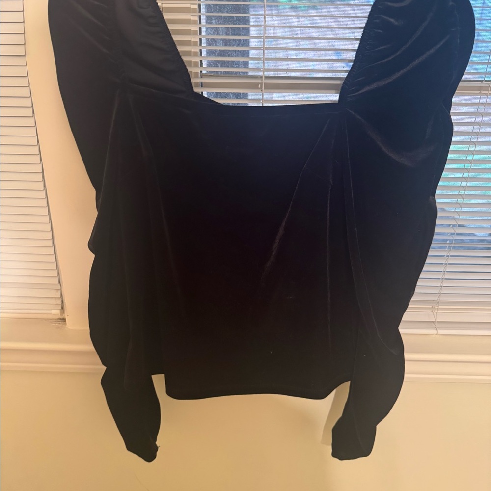 Black Velvet Women's Top